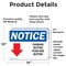 Signmission Choking Button Push Red Button Sign With Symbol, 14 in W x Rectangle, Vinyl Decal OS-2PACK-NS-D-1014-L-10592 - alternate 3